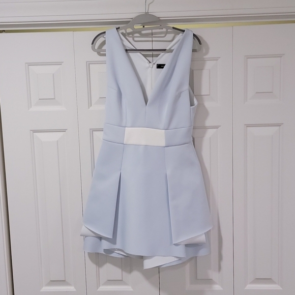Robert Rodriguez Blue and White Neoprene Dress EUC - Picture 2 of 9